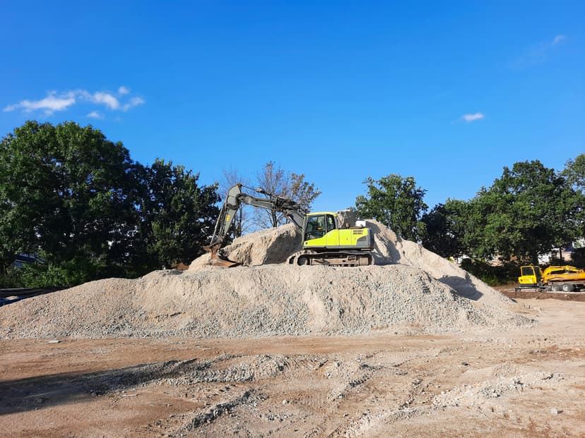Site prep work and equipment
